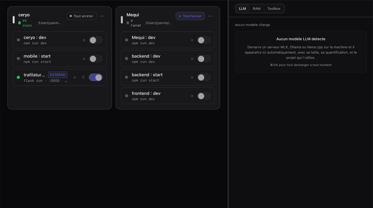 Visuel de présentation du projet GodMode